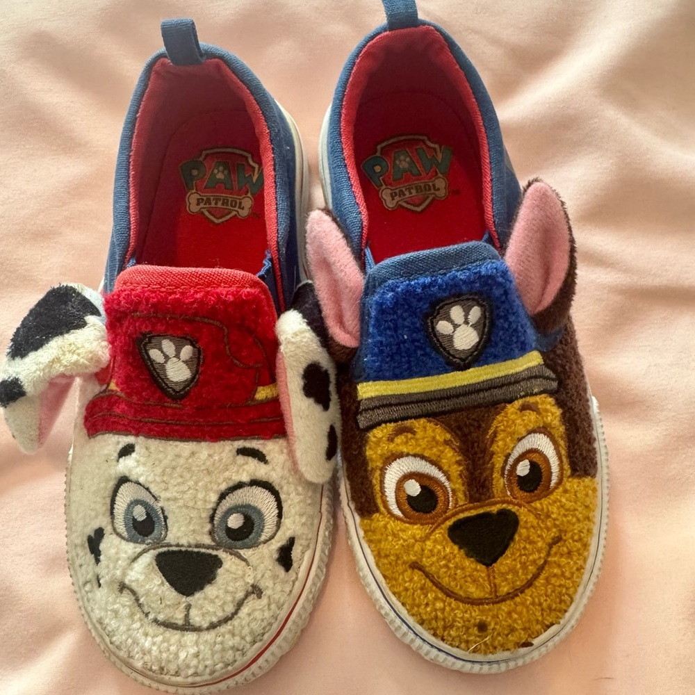 Paw Patrol Kids Slip-On Character Shoes - Red, Blue, White, Brown, Yellow